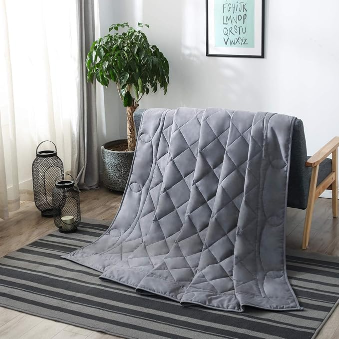 NorthSea Weighted Blanket – 15lb Cooling Cotton