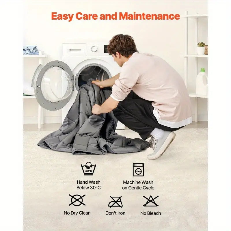 NorthSea Weighted Blanket – 15lb Cooling Cotton